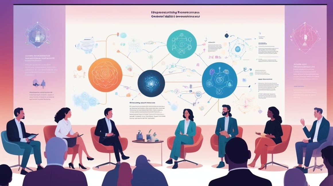AlbedoBase_XL_An_illustration_featuring_4_diverse_professional_0